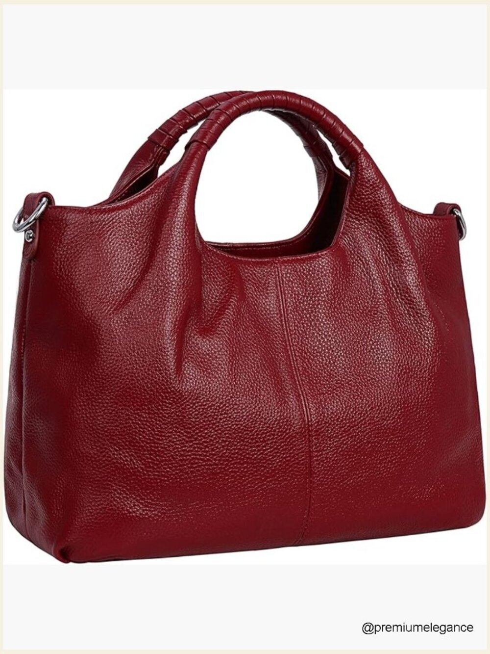 Genuine Leather Top Handle Satchel Bag Crossbody Tote Shoulder Purse